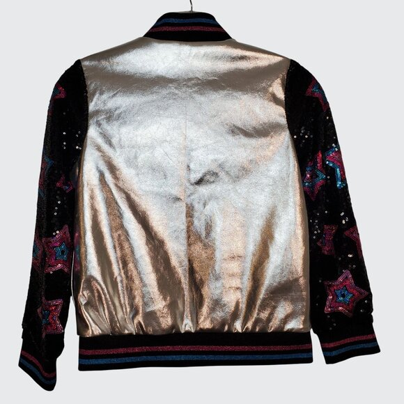 LOL Surprise Girls Silver Bomber Jacket Shine Like A Diamond M/M (7/8) - Picture 2 of 12